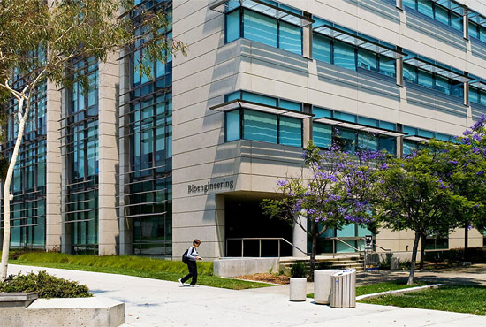 Bioengineering building on campus at UC San Diego